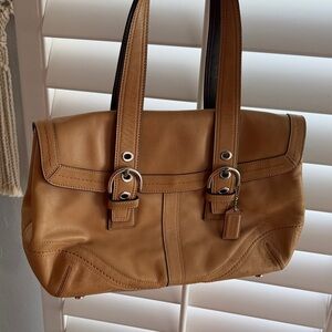 Coach Camel Leather Handbag vintage